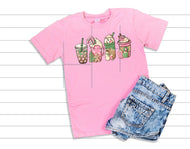 Pink Coffee Christmas Sublimation Transfer