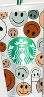 Retro HappyFace BuxCup Wrap