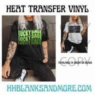 Lucky Babe Green HTV Transfer