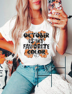 October is my Favorite Color HTV Transfer
