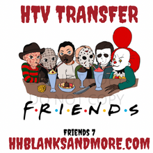 Load image into Gallery viewer, Horror Friends HTV Transfer
