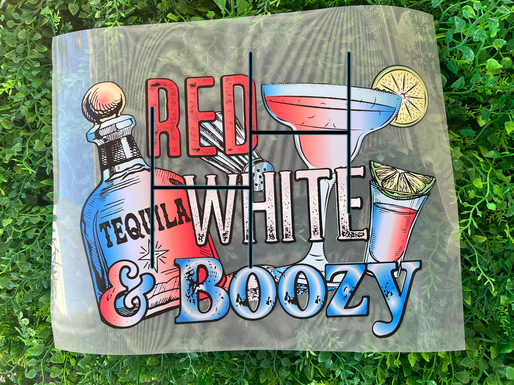 Red, White and Boozy HTV Transfer