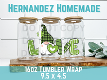 Load image into Gallery viewer, ST Patrick’s Day Gnome Libbey Cup Wrap
