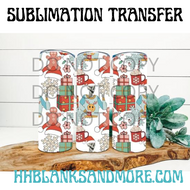 Skeleton Christmas sublimation Transfer
