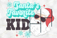 Teal Santa’s Favorite HTV Transfer