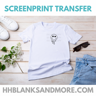 Heart Eyes Pocket  Clear Film Screen Print