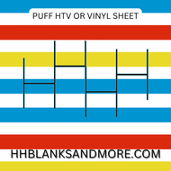 Autism Horizontal Stripes HTV or Perm Vinyl Sheet