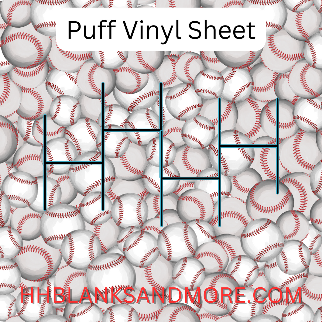 Baseball Puff Heat Transfer Vinyl Sheet – Hernandez Homemade