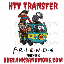 Load image into Gallery viewer, Horror Friends HTV Transfer
