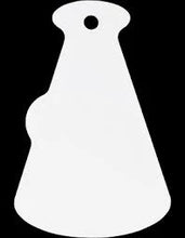 Load image into Gallery viewer, Sublimation GLOSS WHITE 4&quot; X 2-5/8&quot; MEGAPHONE BAG TAG
