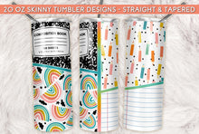 Load image into Gallery viewer, Back To School Tumbler Sublimation Transfers
